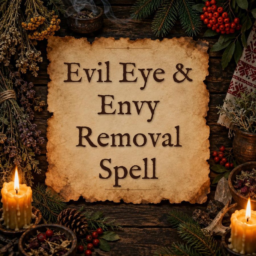 Evil Eye & Envy Removal Spell, Spiritual Cleansing Ritual | Remove Jealousy Energy, Protection Casting, Negative Influence Removal