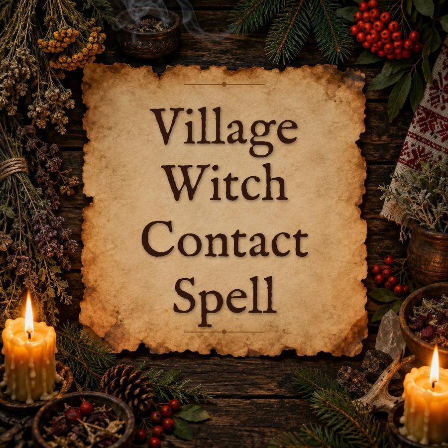 Village Witch Contact Spell, Ancient Communication Ritual | Contact Me Casting, Text Me Spell, Call Me Working, Reconnect Communication